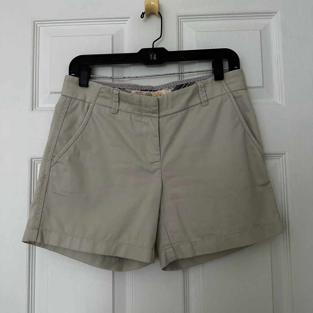 J. Crew Tan Bermuda Shorts Tailored Cotton Blend